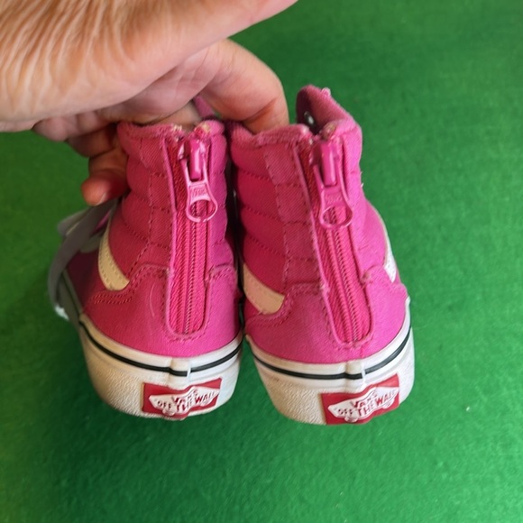 VANS FILMORE FUCHSIA CANVAS HI TOP SNEAKERS - Picture 3 of 13